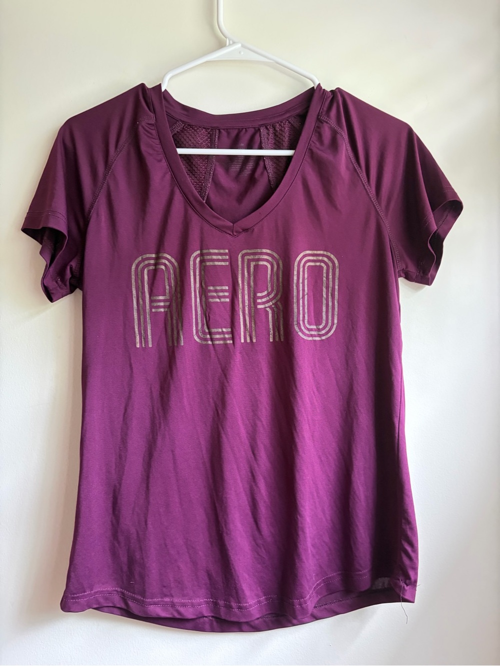 Aeropostale Aero Graphic Sport Performance Shirt Gym Wear Short Sleeve Tee